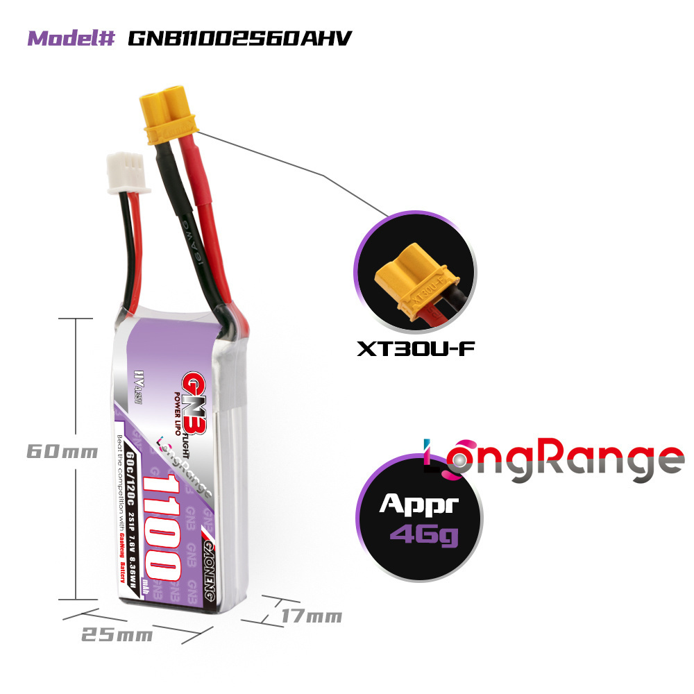 GNB 1100mAh 2S 3S 4S 6S 60C/12 - مراجعة Drone Gimbal Controller وسعره