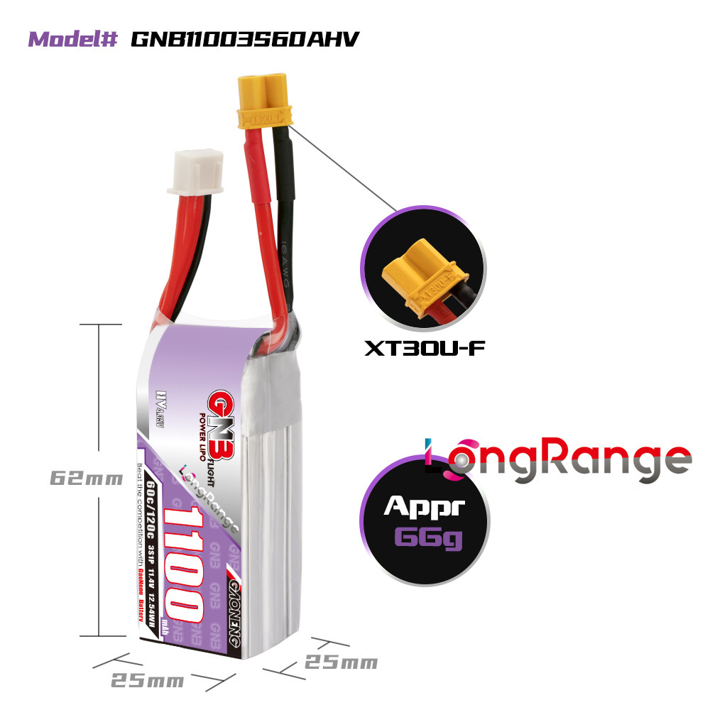GNB 1100mAh 2S 3S 4S 6S 60C/12 - مراجعة Drone Gimbal Controller وسعره